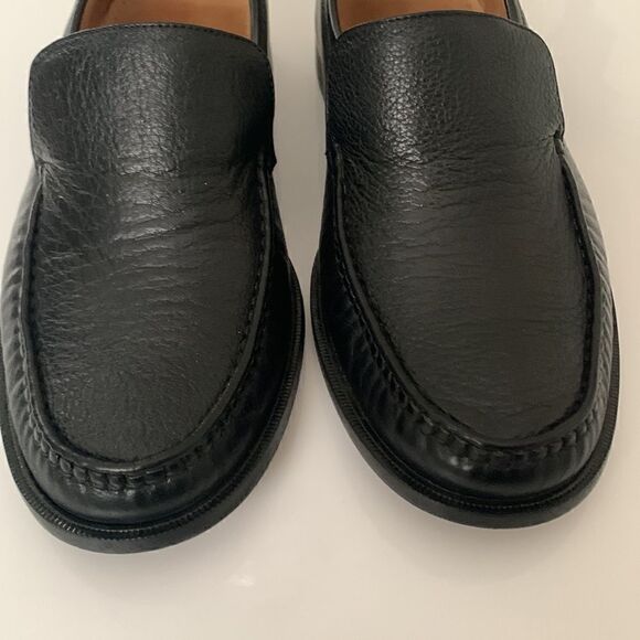 Steeple Gate Made in Brazil Men’s Leather Black Slip On Loafer Size 9 - Picture 2 of 15
